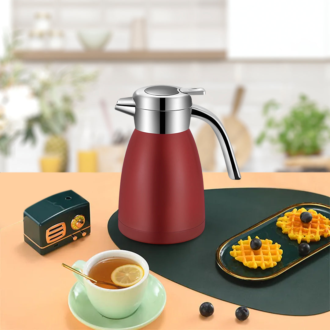 SOGA 2.2L Stainless Steel Insulated Vacuum Flask Water Bottle Red