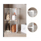 SOGA 2X 2 Tier Multifunctional PP Plastic Bag Box Portable Cubby DIY Storage Shelves Stackable Handbag Purse Organiser