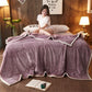 SOGA 2X Light Purple Throw Blanket Warm Cozy Double Sided Thick Flannel Coverlet Fleece Bed Sofa Comforter