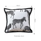 SOGA 45cm Black and White Light Luxury Zebra Cushion Decorative Square Pillow Living Room