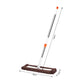 SOGA 60x12 Coffee Microfiber Flat Mop Floor Cleaning Pads Rotating Dust Remover