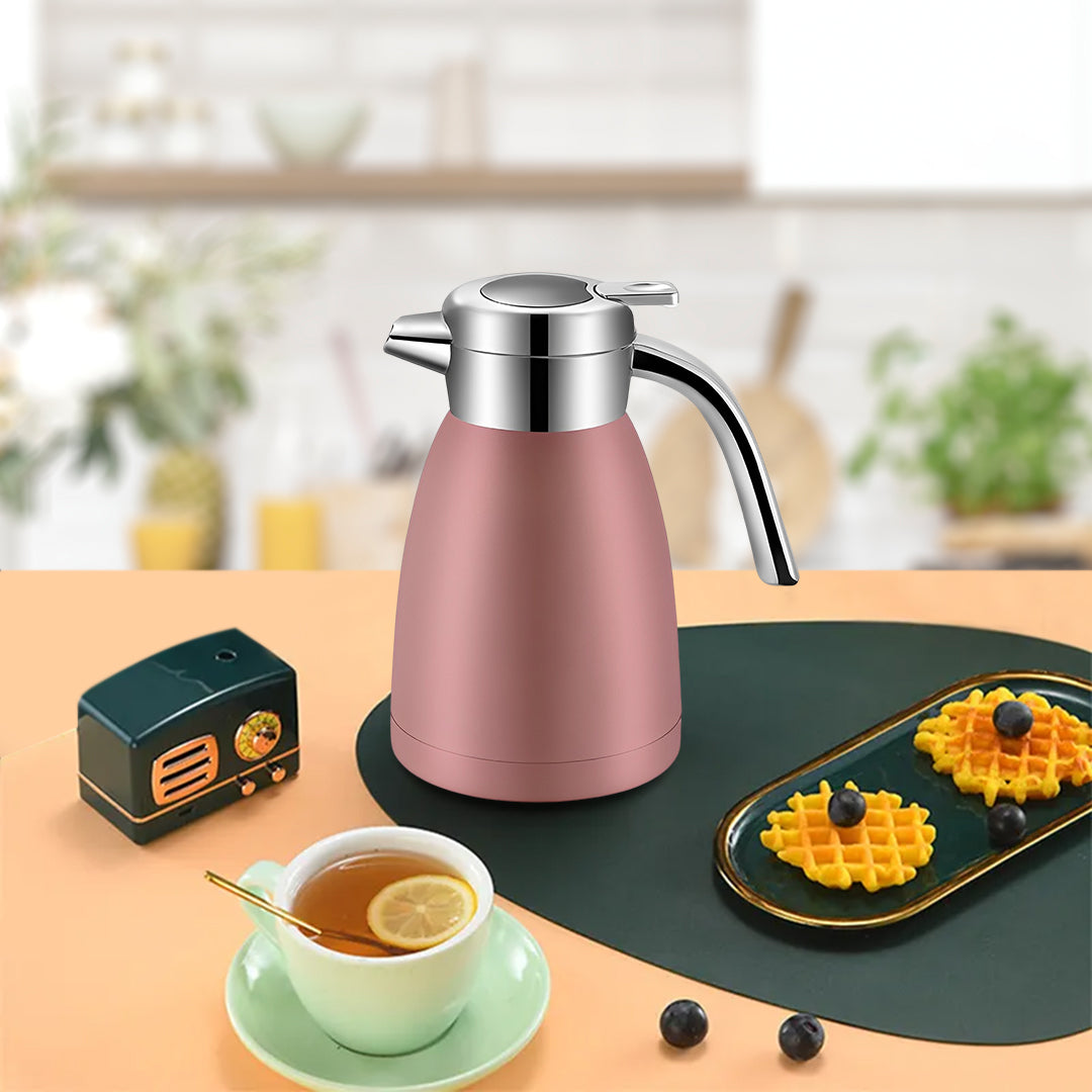 SOGA 1.8L Stainless Steel Insulated Vacuum Flask Water Bottle Pink