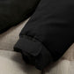 abbee Black Large Winter Fur Hooded Down Jacket Stylish Lightweight Quilted Warm Puffer Coat
