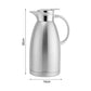 SOGA 2.3L Silver Double-Wall vacuum with 2 layers stainless steel Construction Thermal Flask
