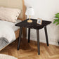 SOGA 40cm Black Ceramic Table Stone Pattern Compact Modern Design with Black Metal Legs