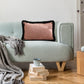 SOGA 35cm Mid-century Style Raised Embroidery Texture Edged Lumbar Throw Pillow