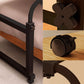 SOGA 140x45cm Black Cross Bed Movable Desk Table w/ Adjustable Length & Height