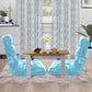 SOGA 4X Floor Recliner Collapsible Lounge Sofa Couch Folding Chair Cushion Light Blue