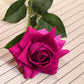 SOGA 85cm Green Glass Tall Floor Vase and 12pcs Dark Pink Artificial Fake Flower Set