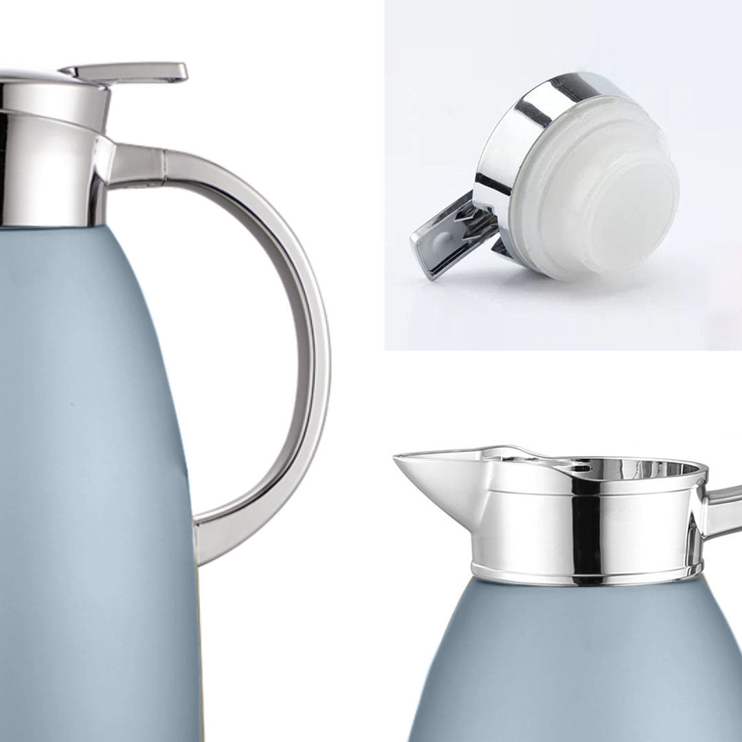 Soga 2.3L Blue Color 3-Layer Vacuum Insulated Stainless Steel Flask Ideal for Home and Office