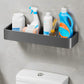 SOGA 30cm Black Wall-Mounted Rectangular Kitchen Spice Storage Organiser Space Saving Condiments Shelf Rack
