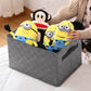 SOGA 2X Small Grey Non-Woven Diamond Quilt Grid Fabric Storage/Organizer Box