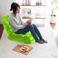 SOGA 2X Floor Recliner Folding Lounge Sofa Futon Couch Folding Chair Cushion Green