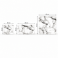 SOGA Peel & Stick Floor and Wall Tiles 30 x 30cm 10 Pack Black White Faux Marble