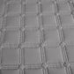 SOGA 2X Grey 153cm Wide Mattress Cover Thick Quilted Stretchable Bed Spread Sheet Protector with Pillow Covers