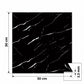 SOGA Peel & Stick Floor and Wall Tiles 30 x 30cm 10 Pack Black Faux Marble