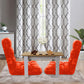 SOGA 4X Floor Recliner Folding Lounge Sofa Futon Couch Folding Chair Cushion Orange