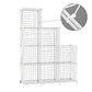 SOGA White Portable 9-Cube 3 Column Storage Organiser Foldable DIY Modular Grid Space Saving Shelf 149cm