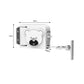 SOGA 160mm Wall-Mounted Clothes Line Dry Rack Retractable Space-Saving Foldable Hanger White