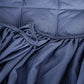 SOGA 2X Blue 183cm Wide Cross-Hatch Mattress Cover Thick Quilted Stretchable Bed Spread Sheet Protector with Pillow Covers