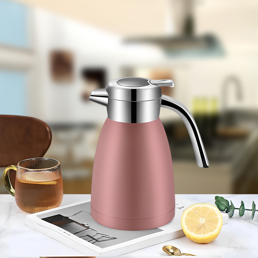 SOGA 1.8L Stainless Steel Insulated Vacuum Flask Water Bottle Pink