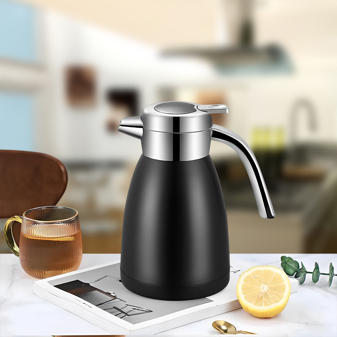 SOGA 1.2L Stainless Steel Insulated Vacuum Flask WaterBottle Black
