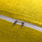 SOGA 2X 150cm Yellow Triangular Wedge Bed Pillow Headboard Backrest Bedside Tatami Cushion Home Decor