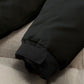 abbee Black Large Winter Fur Hooded Down Jacket Stylish Lightweight Quilted Warm Puffer Coat