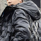 abbee Black 3XL Winter Hooded Glossy Overcoat Long Jacket Stylish Lightweight Quilted Warm Puffer Coat