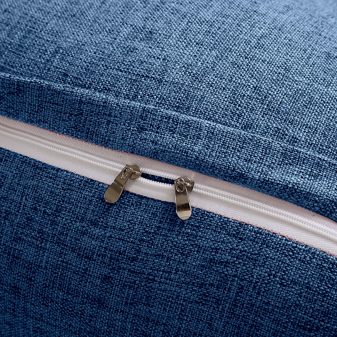 SOGA 150cm Blue Triangular Wedge Bed Pillow Headboard Backrest Bedside Tatami Cushion Home Decor