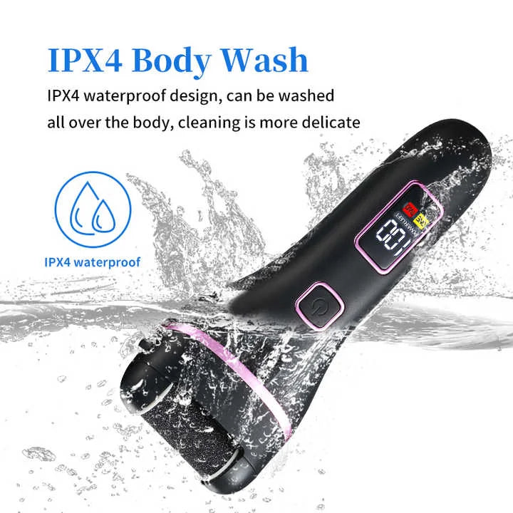 017 Black Electric Foot Callus Remover - Rechargeable