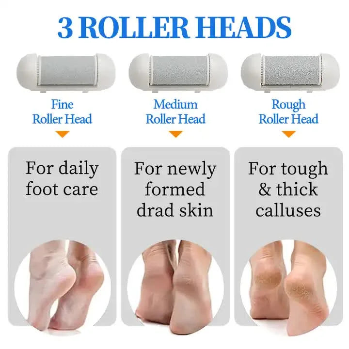 017 Black Electric Foot Callus Remover - Rechargeable