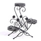 Levede Plant Stand Outdoor Indoor Metal Black
