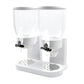 TOQUE Double Cereal Dispenser Dry Food White