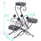 Levede Plant Stand Outdoor Indoor Metal Black