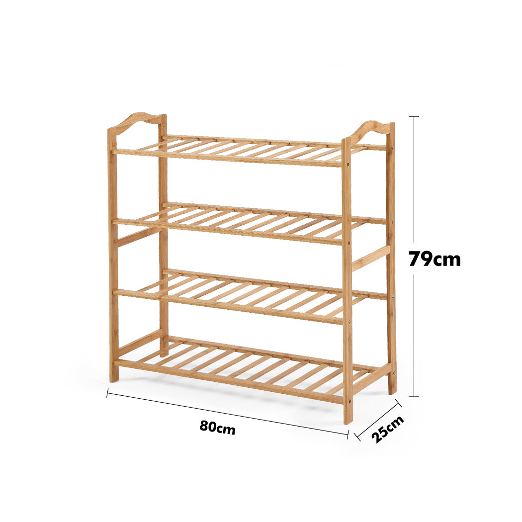 Levede Bamboo Shoe Rack Storage Wooden