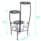 Plant Stand Outdoor Indoor Flower Pots Black