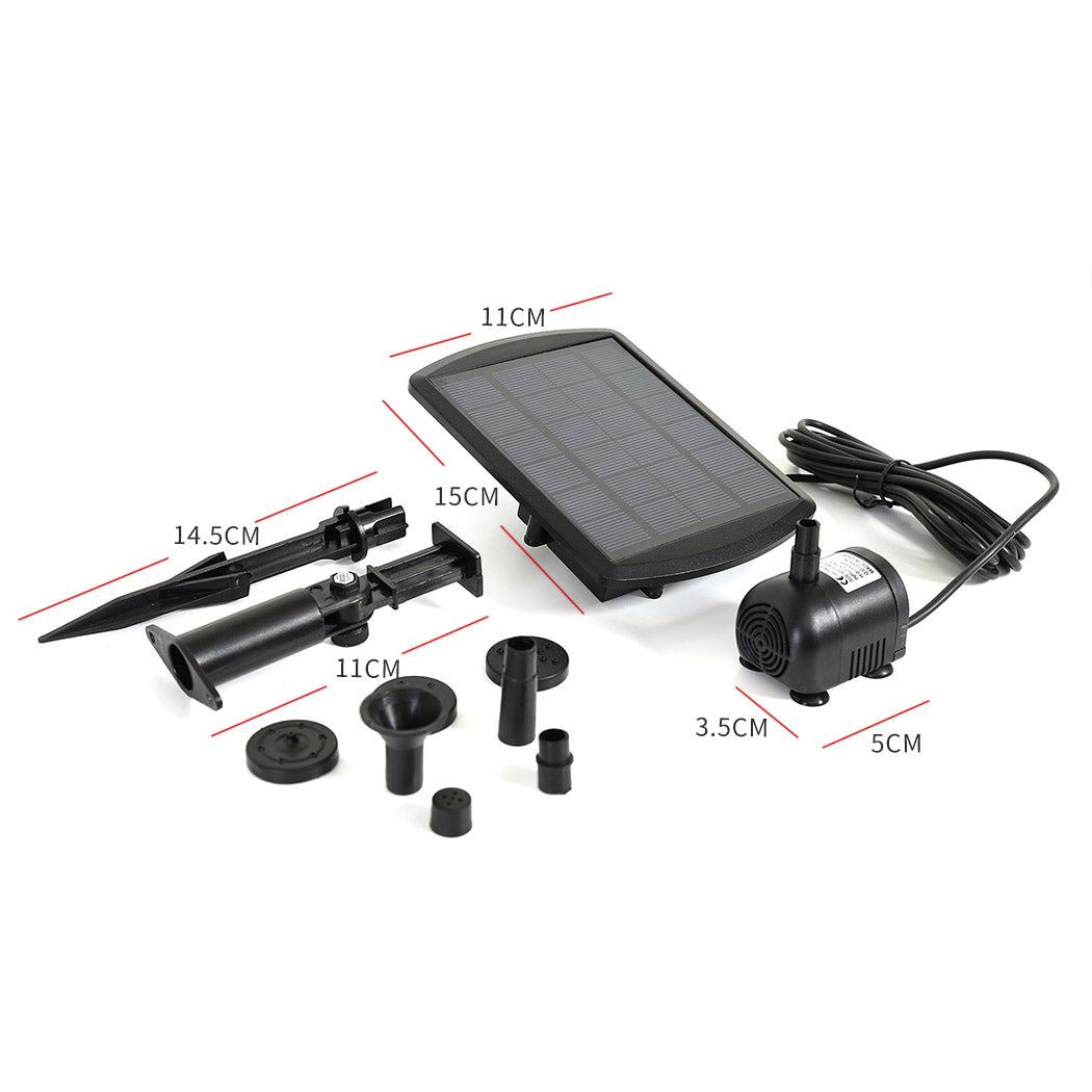 Lambu Solar Fountain Water Pump Powered