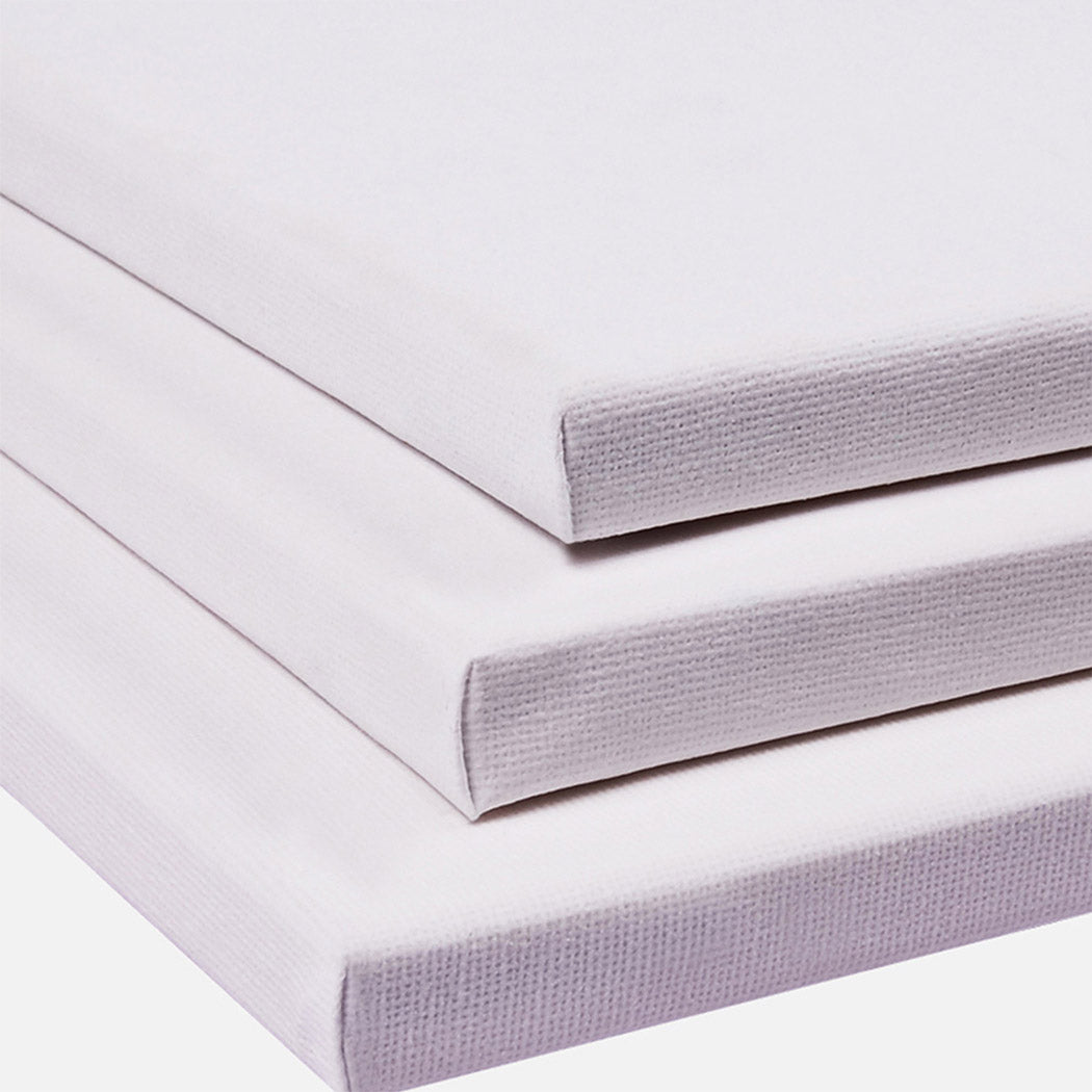 5x Artist Canvas Blank Stretched Canvases