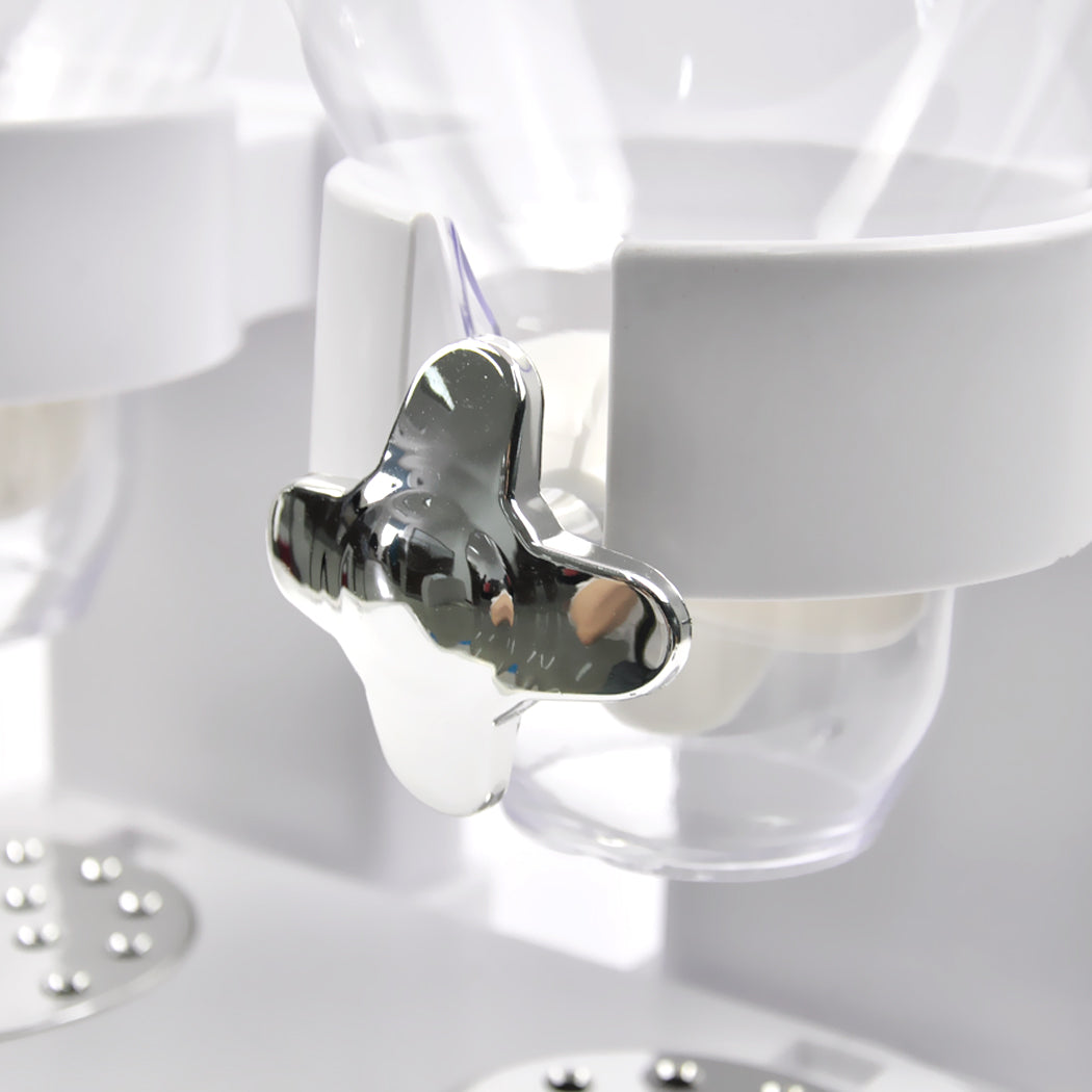 TOQUE Double Cereal Dispenser Dry Food White
