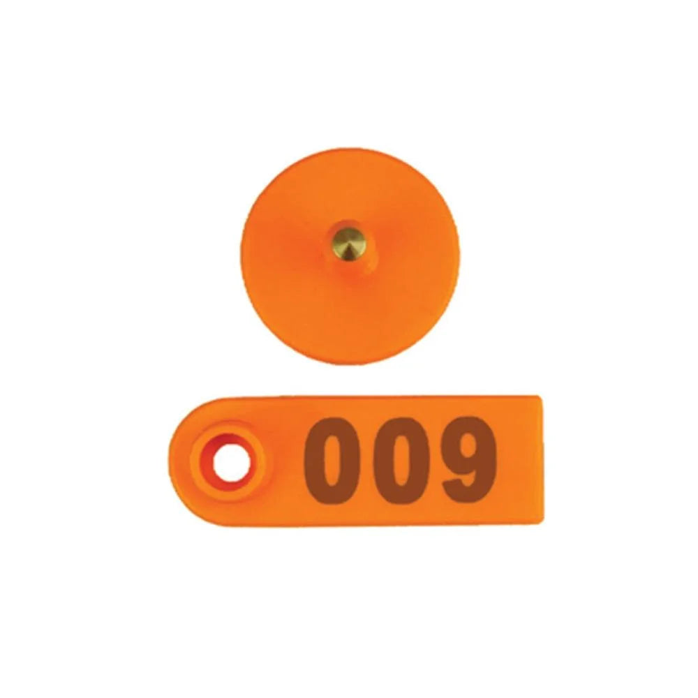1 100 Cattle Number Ear Tag 5x2cm Set