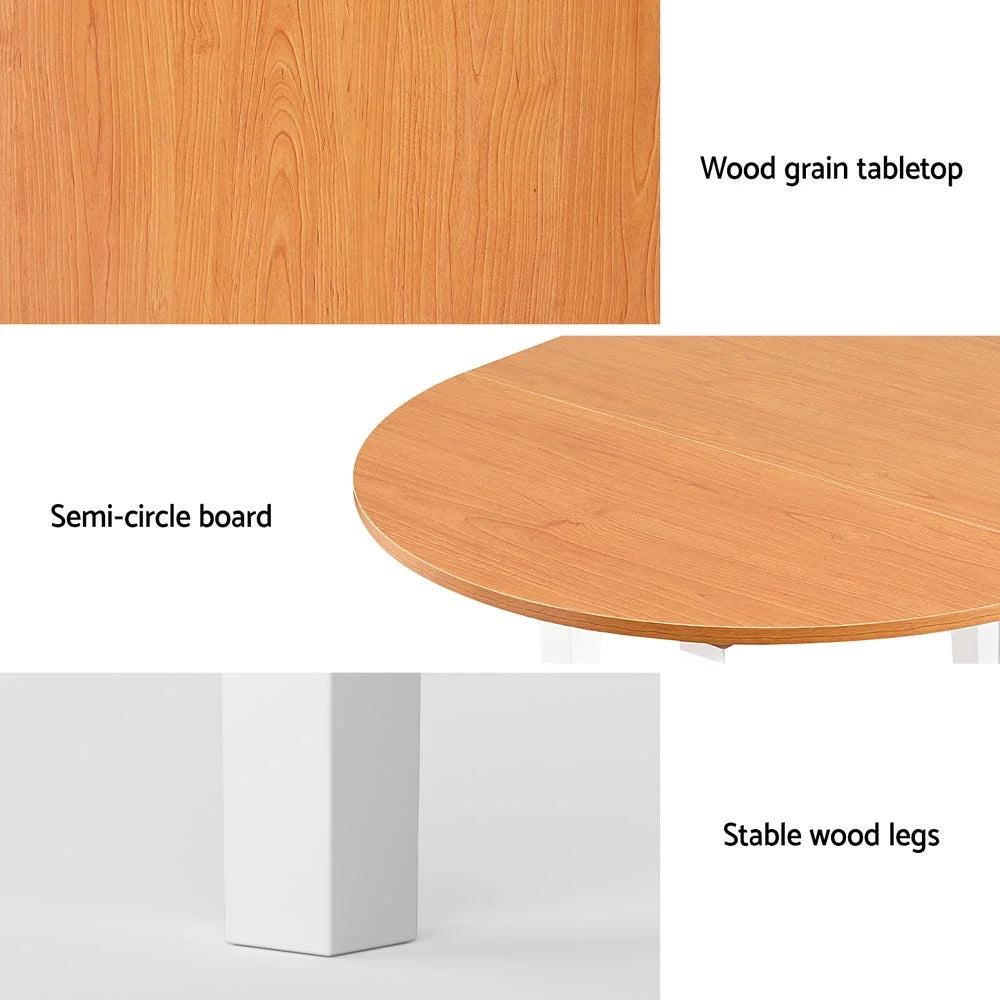 Dining table set with storage context and item proportions