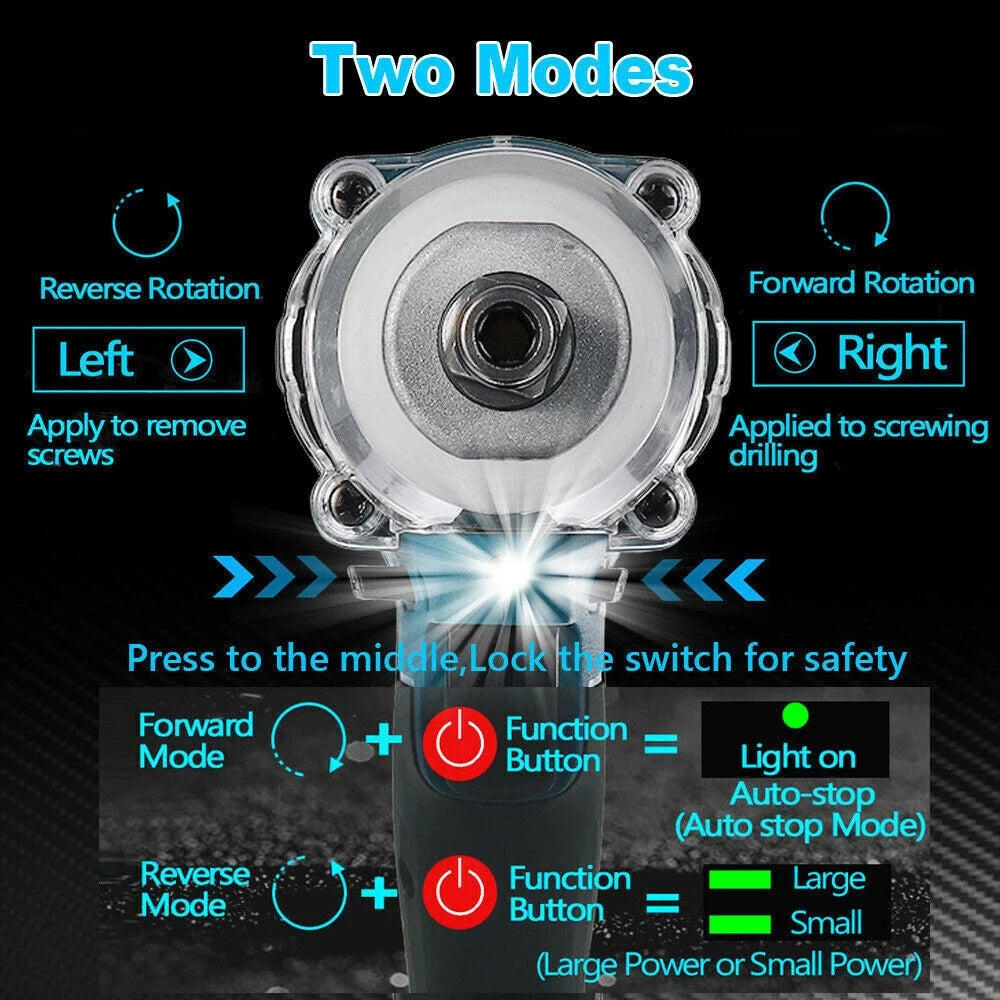 1/2’’ Cordless Impact Wrench Brushless Rattle Gun