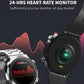 1.28 Inch Touch Colour Screen Smart Watch Black - Leather