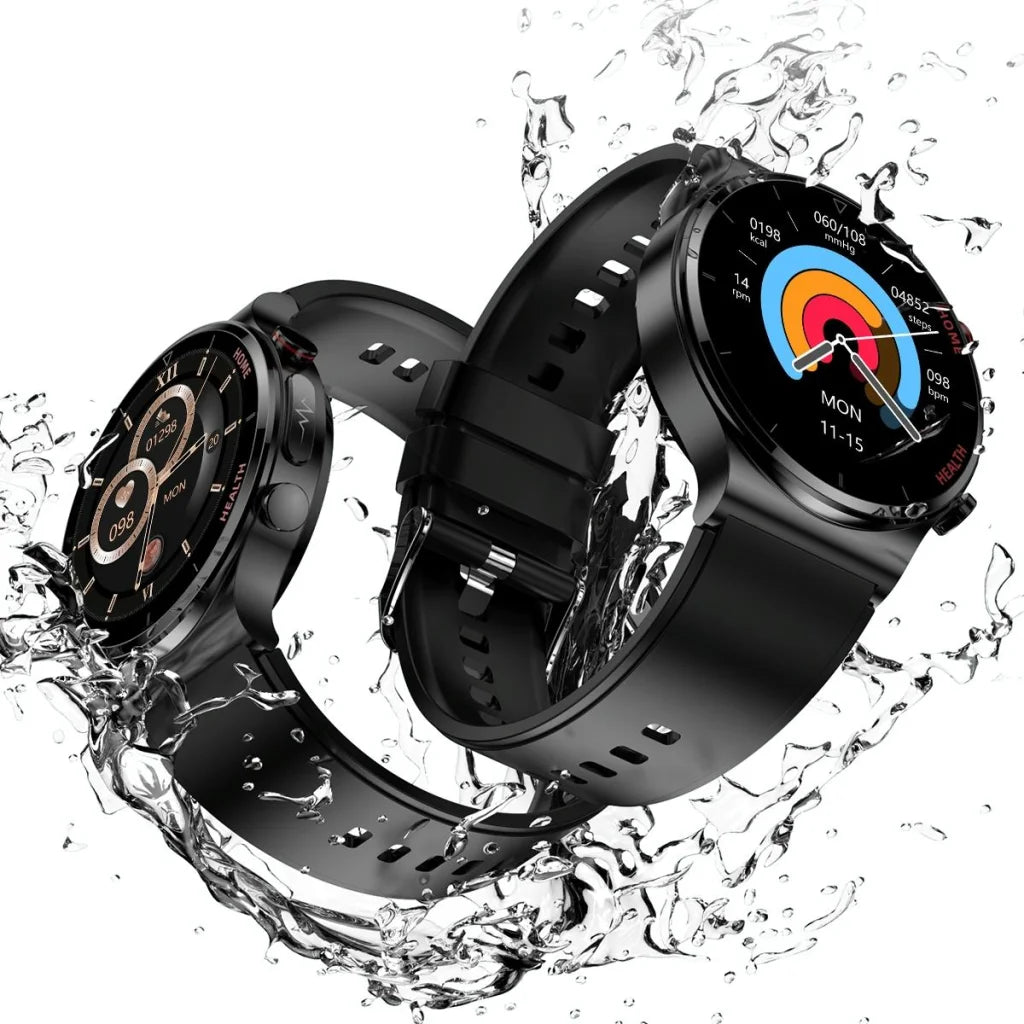 1.32 Inch Screen Leather Watch Strap Smart Health Watch