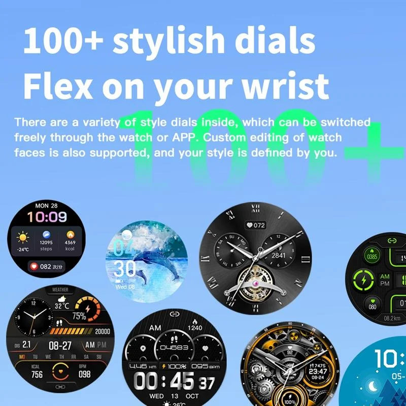 1.35 Inch Smart Watch Bluetooth Calls Health Monitoring