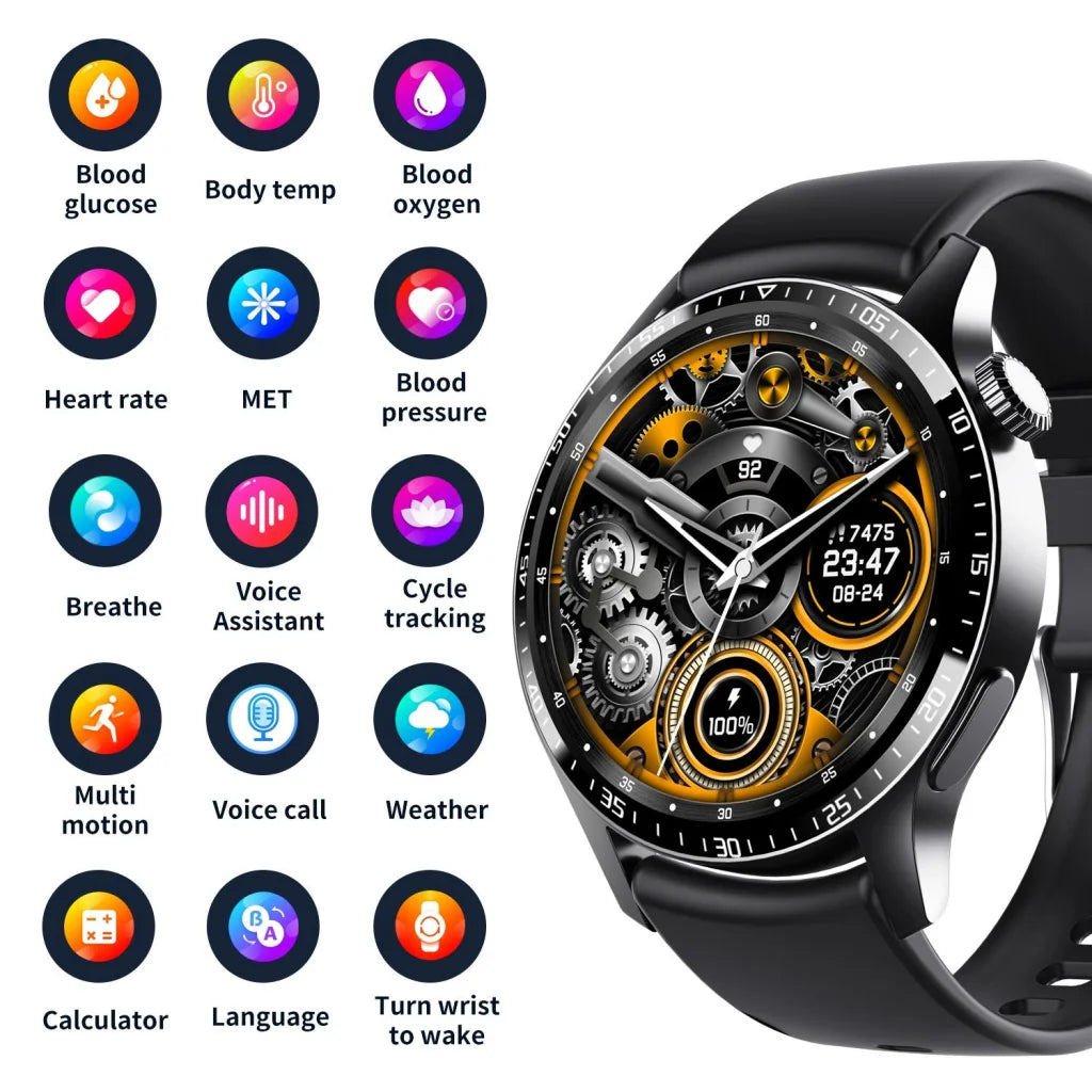1.35 Inch Smart Watch Bluetooth Calls Health Monitoring