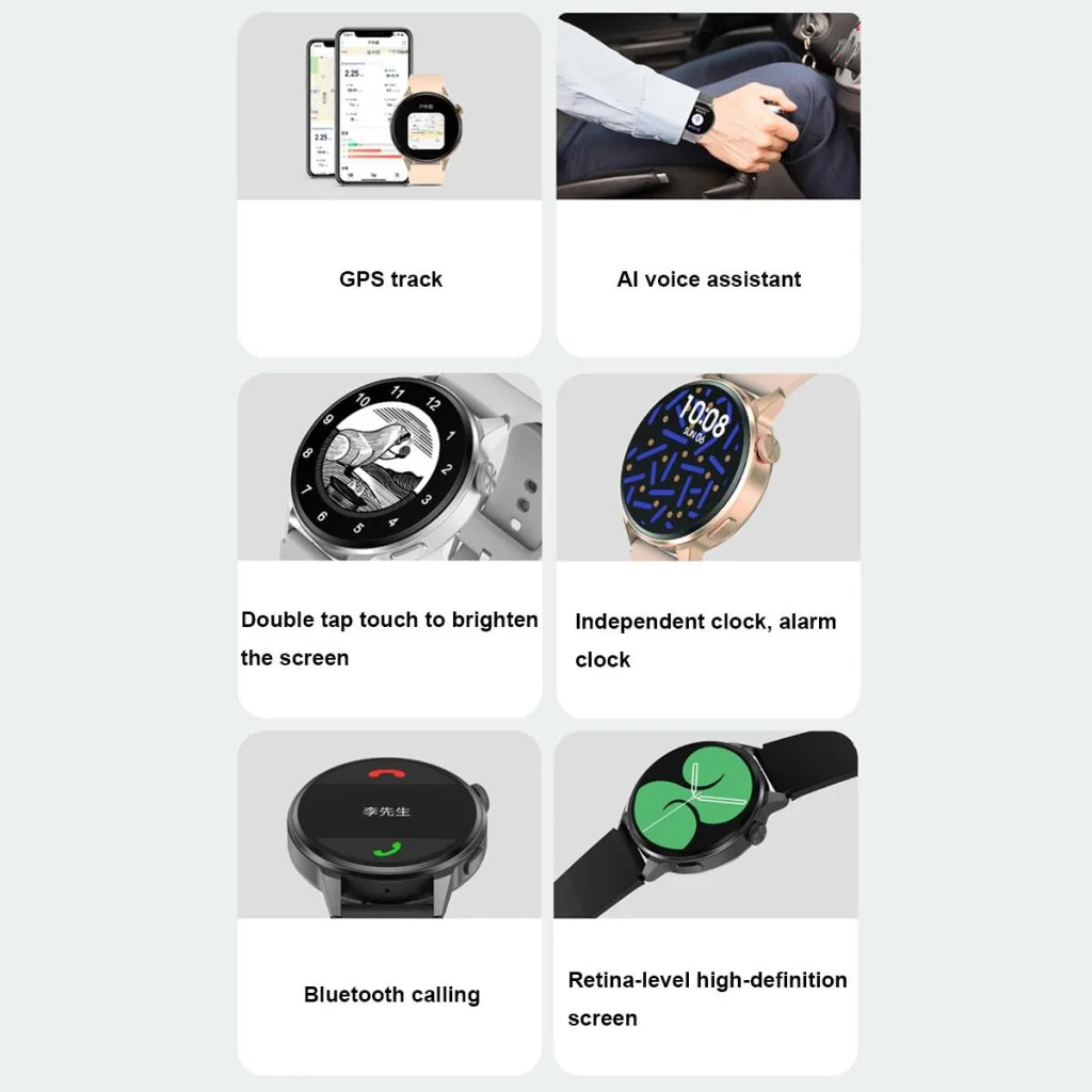 1.36 Inch Hd Screen Smart Call Watch With Nfc Function
