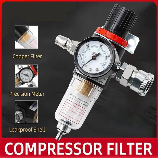 1/4’’ Air Compressor Filter Kit with Water Separator &