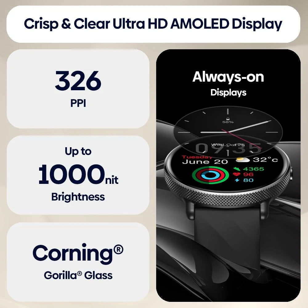 1.43 Inch Screen Voice Calling Smart Watch Support Heart
